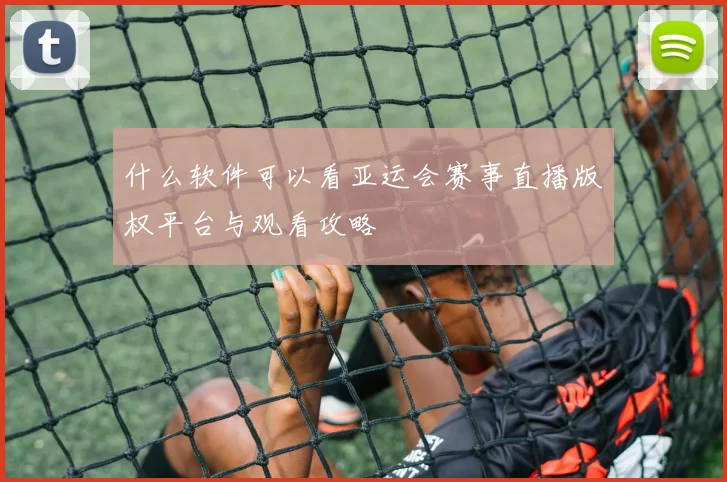 什么软件可以看亚运会赛事直播版权平台与观看攻略